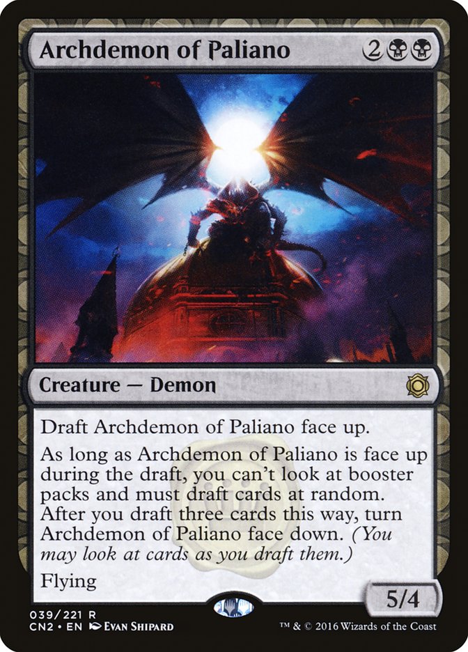 Archdemon of Paliano [Conspiracy: Take the Crown] MTG Single Magic: The Gathering | Red Claw Gaming