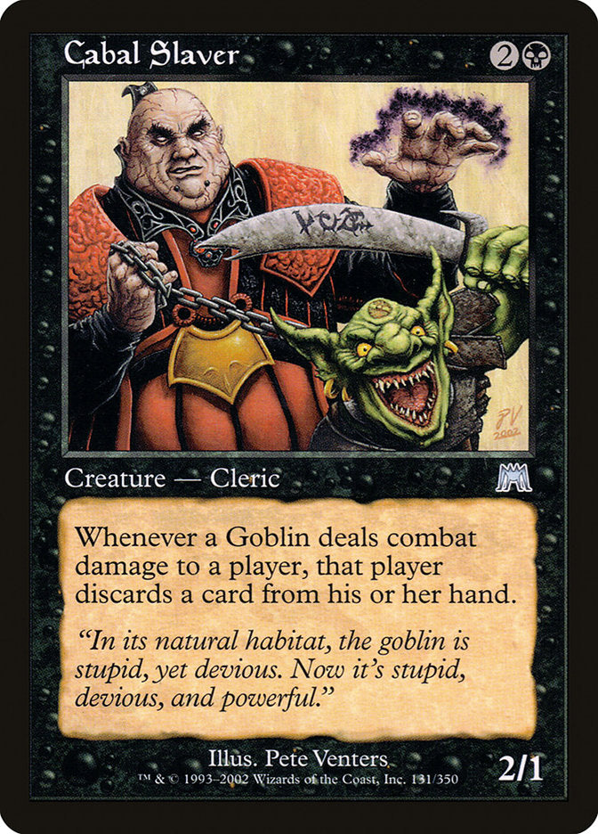 Cabal Slaver [Onslaught] MTG Single Magic: The Gathering | Red Claw Gaming