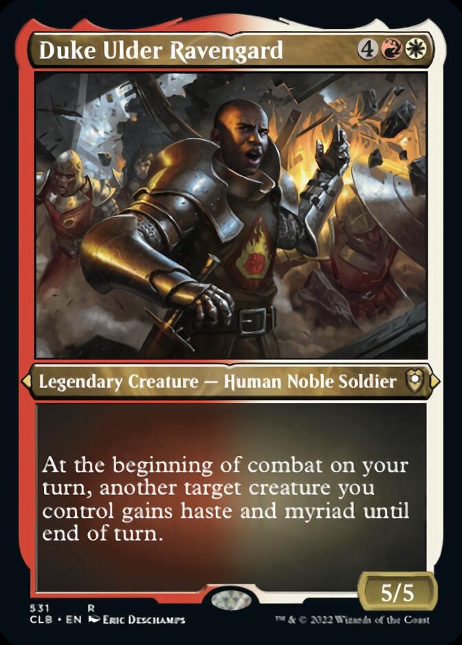 Duke Ulder Ravengard (Foil Etched) [Commander Legends: Battle for Baldur's Gate] MTG Single Magic: The Gathering | Red Claw Gaming