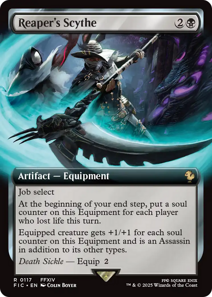 Reaper's Scythe (Extended Art) [FINAL FANTASY Commander] MTG Single Magic: The Gathering | Red Claw Gaming