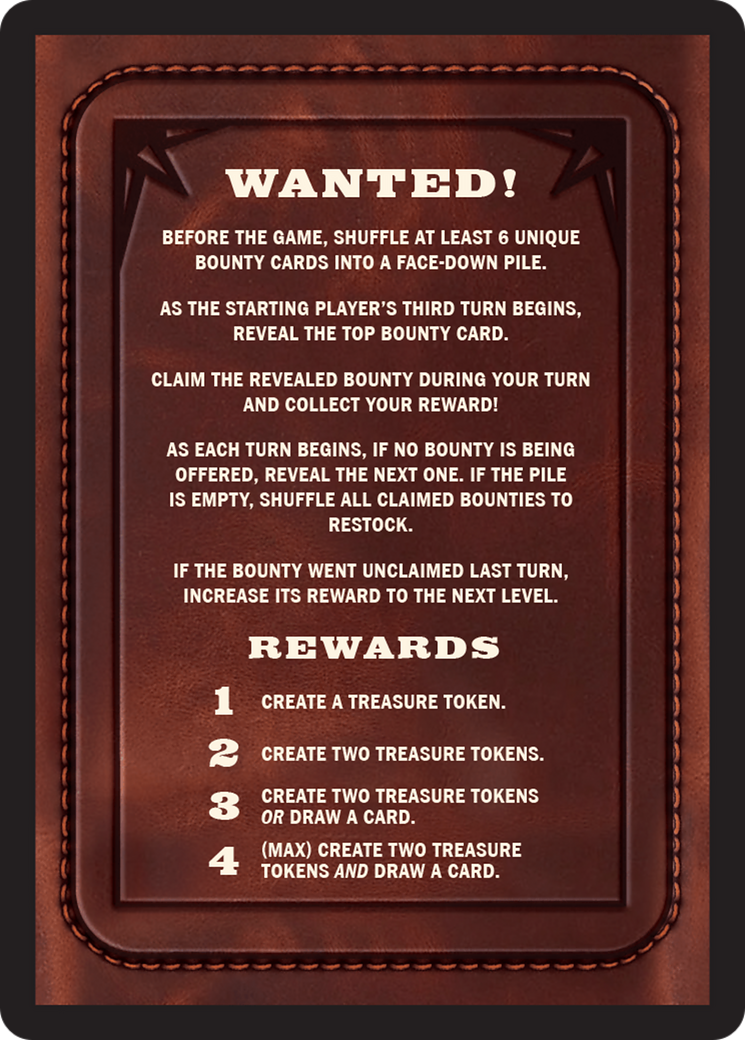Bounty: Miron Tillas Jr. // Bounty Rules Double-Sided Token [Outlaws of Thunder Junction Commander Tokens] MTG Single Magic: The Gathering | Red Claw Gaming