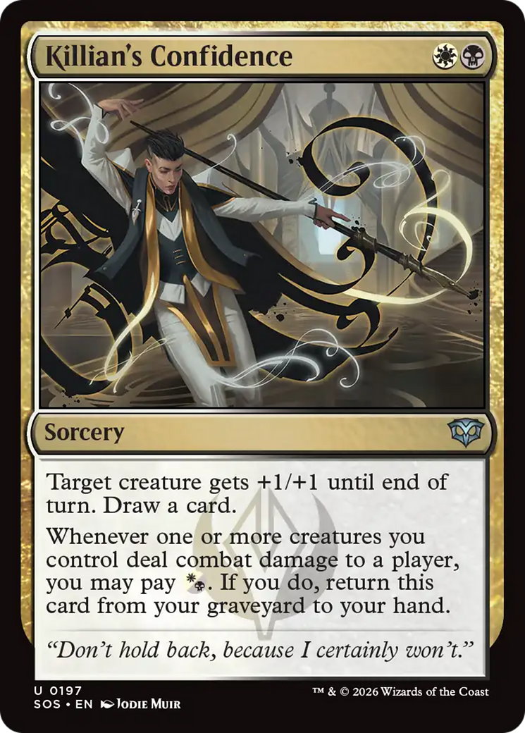 Killian's Confidence [Secrets of Strixhaven] MTG Single Magic: The Gathering | Red Claw Gaming
