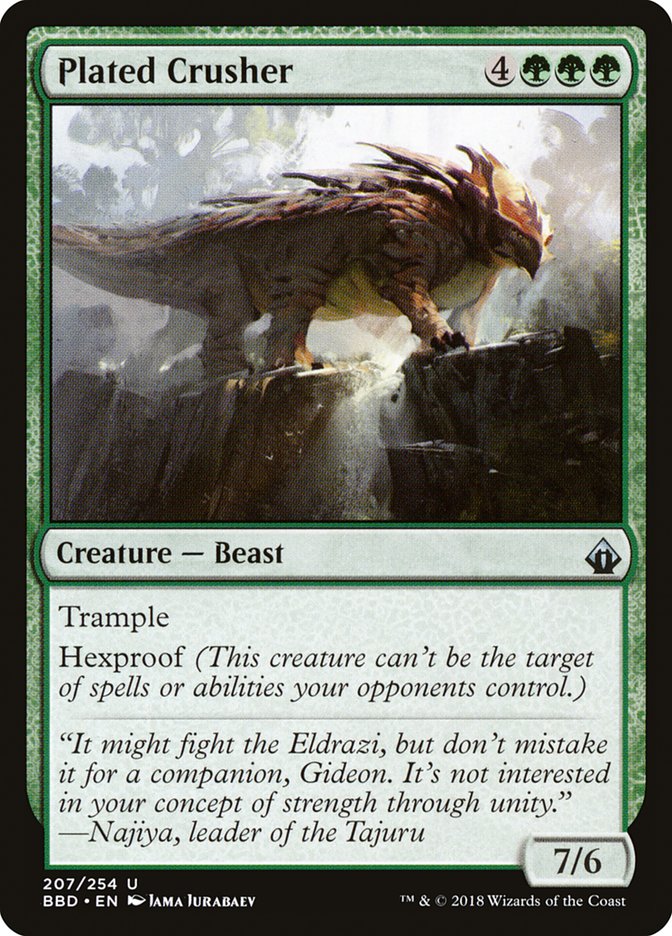 Plated Crusher [Battlebond] MTG Single Magic: The Gathering | Red Claw Gaming