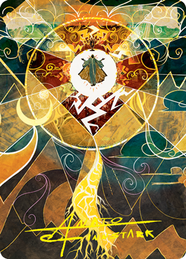 Lightning Bolt Art Card (Gold-Stamped Signature) [Strixhaven: School of Mages Art Series] MTG Single Magic: The Gathering | Red Claw Gaming