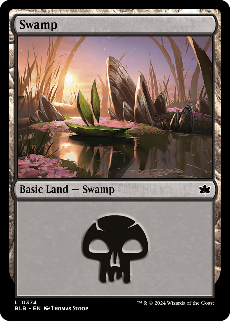 Swamp (0374) [Bloomburrow] MTG Single Magic: The Gathering | Red Claw Gaming