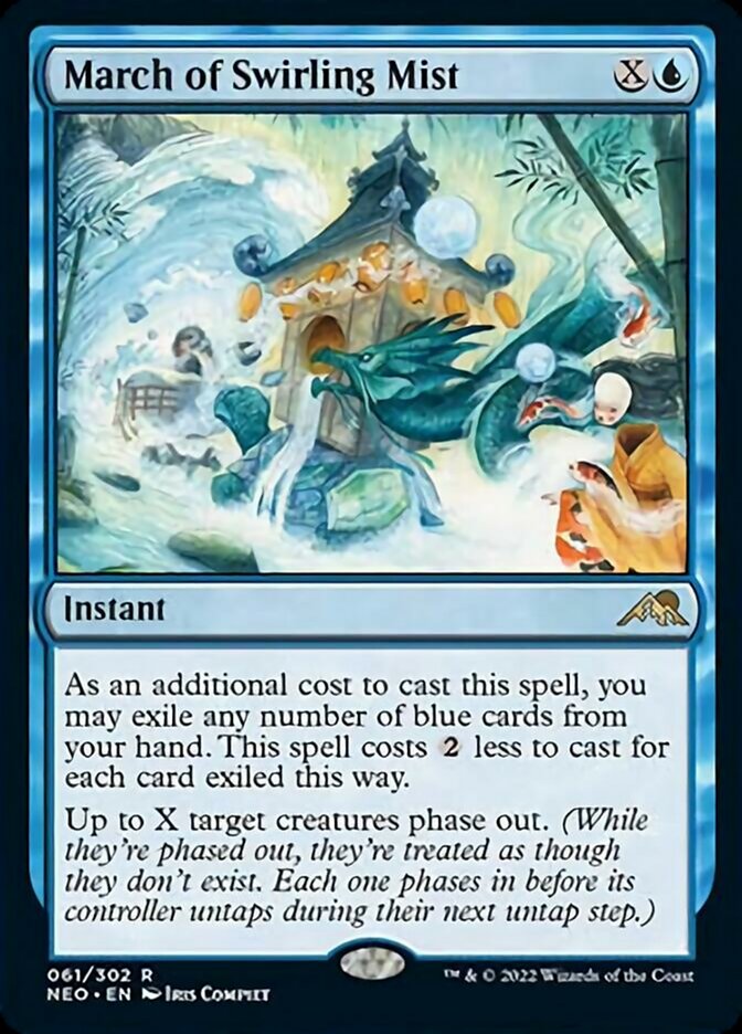 March of Swirling Mist [Kamigawa: Neon Dynasty] MTG Single Magic: The Gathering    | Red Claw Gaming