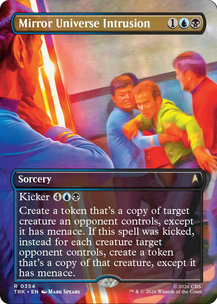 Mirror Universe Intrusion (Borderless) [Star Trek] MTG Single Magic: The Gathering | Red Claw Gaming