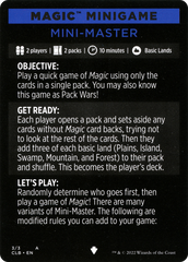 Mini-Master (Magic Minigame) [Commander Legends: Battle for Baldur's Gate Minigame] MTG Single Magic: The Gathering | Red Claw Gaming