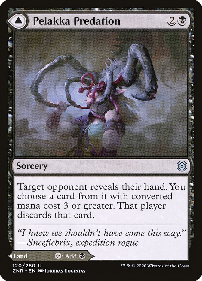 Pelakka Predation // Pelakka Caverns [Zendikar Rising] MTG Single Magic: The Gathering | Red Claw Gaming