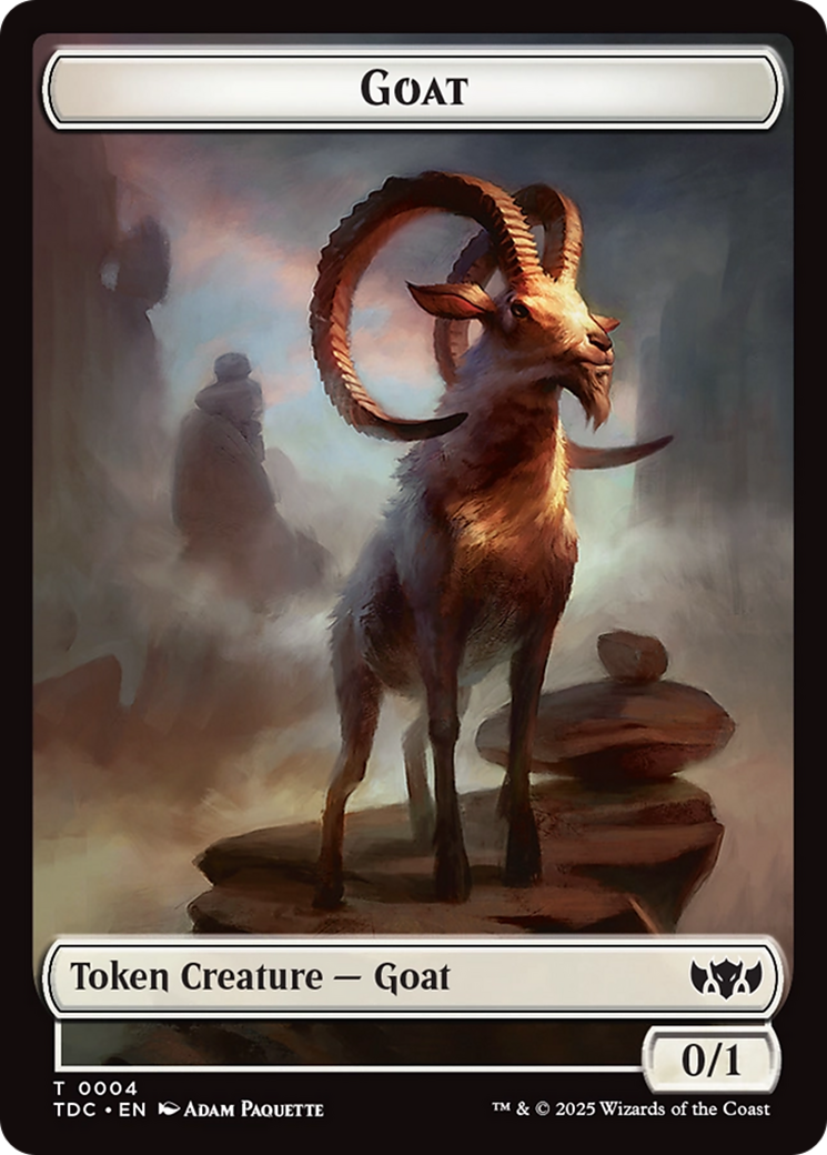 Plant // Goat Double-Sided Token [Tarkir: Dragonstorm Commander Tokens] MTG Single Magic: The Gathering | Red Claw Gaming