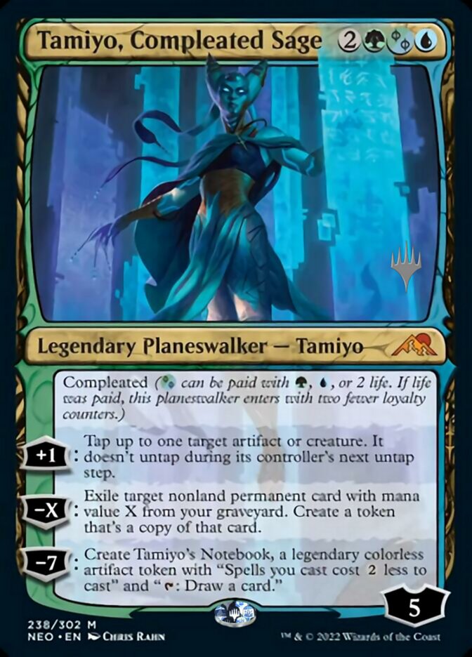 Tamiyo, Compleated Sage (Promo Pack) [Kamigawa: Neon Dynasty Promos] MTG Single Magic: The Gathering | Red Claw Gaming