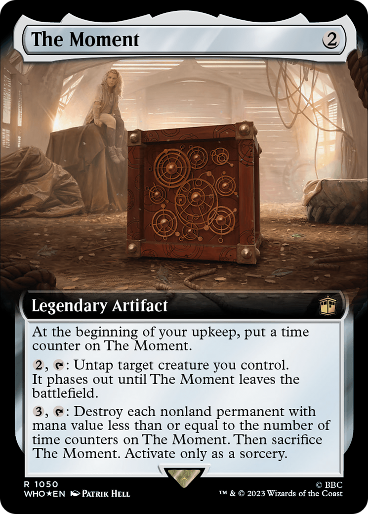 The Moment (Extended Art) (Surge Foil) [Doctor Who] MTG Single Magic: The Gathering | Red Claw Gaming