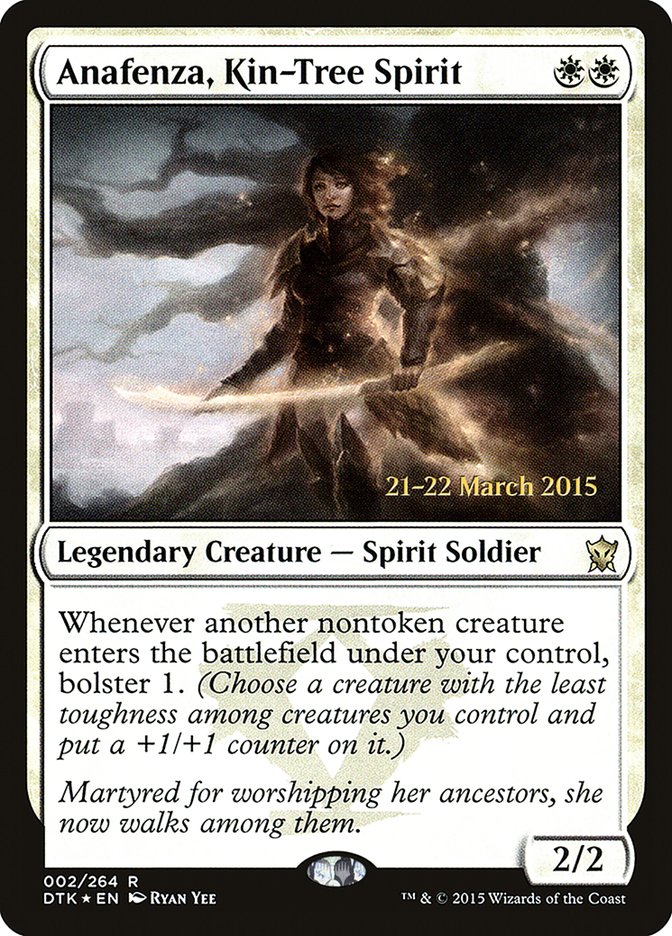 Anafenza, Kin-Tree Spirit [Dragons of Tarkir Prerelease Promos] MTG Single Magic: The Gathering | Red Claw Gaming