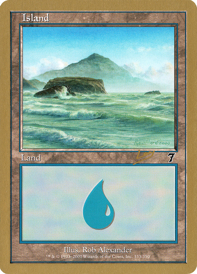 Island (333) (Raphael Levy) [World Championship Decks 2002] MTG Single Magic: The Gathering | Red Claw Gaming