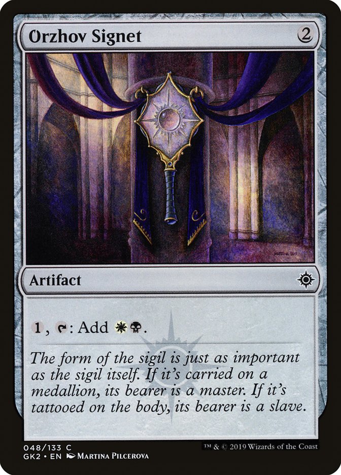 Orzhov Signet [Ravnica Allegiance Guild Kit] MTG Single Magic: The Gathering | Red Claw Gaming