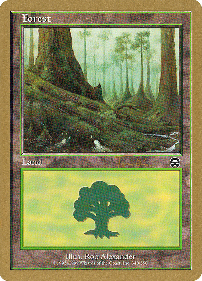 Forest (jt348) (Jan Tomcani) [World Championship Decks 2001] MTG Single Magic: The Gathering | Red Claw Gaming