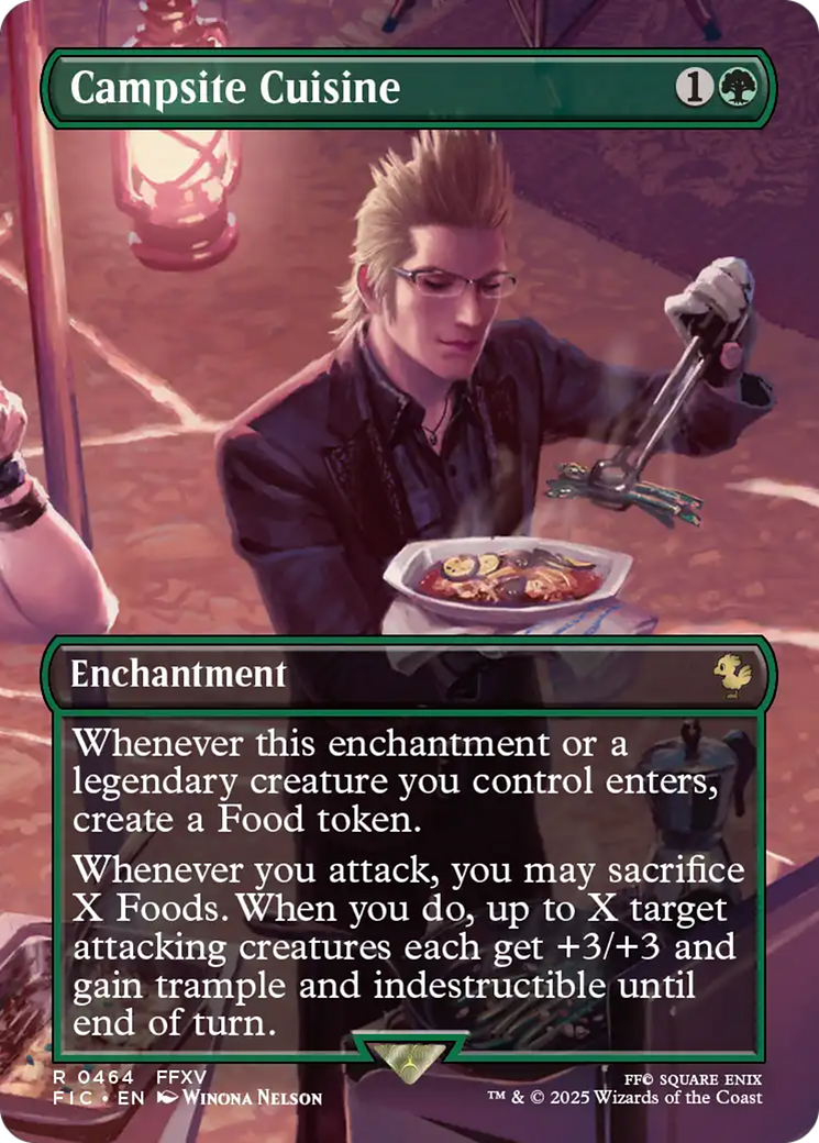 Campsite Cuisine (Borderless) [FINAL FANTASY Commander] MTG Single Magic: The Gathering | Red Claw Gaming