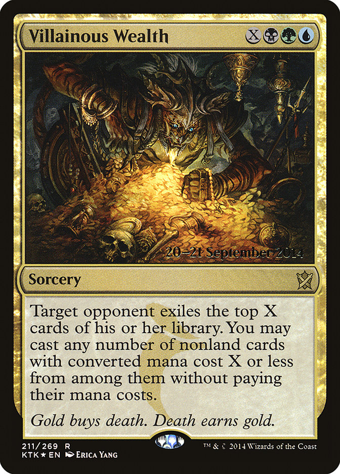 Villainous Wealth [Khans of Tarkir Prerelease Promos] MTG Single Magic: The Gathering | Red Claw Gaming