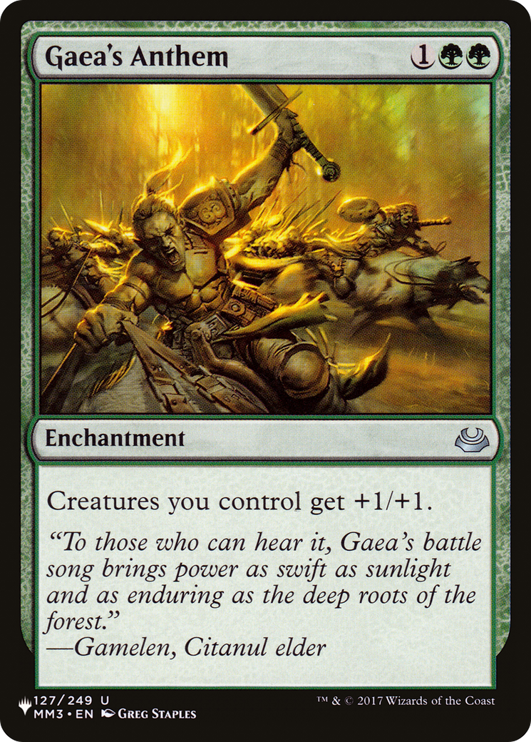 Gaea's Anthem (MM3) [The List] MTG Single Magic: The Gathering | Red Claw Gaming