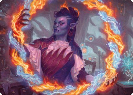 Rootha, Mercurial Artist Art Card [Strixhaven: School of Mages Art Series] MTG Single Magic: The Gathering | Red Claw Gaming