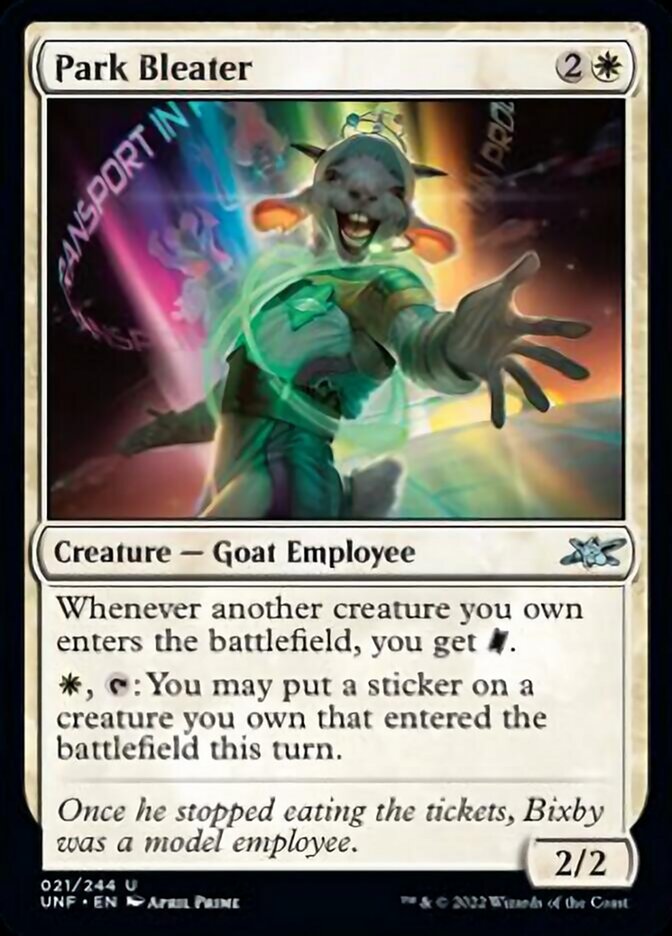 Park Bleater [Unfinity] MTG Single Magic: The Gathering    | Red Claw Gaming