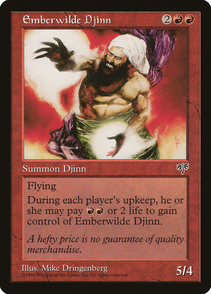 Emberwilde Djinn [Mirage] MTG Single Magic: The Gathering | Red Claw Gaming
