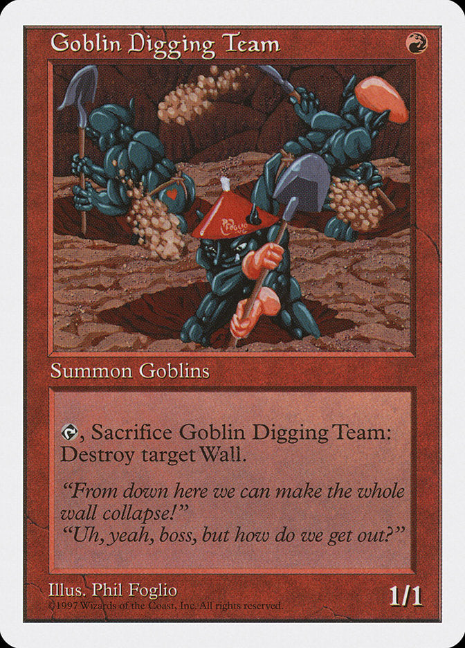 Goblin Digging Team [Fifth Edition] MTG Single Magic: The Gathering | Red Claw Gaming