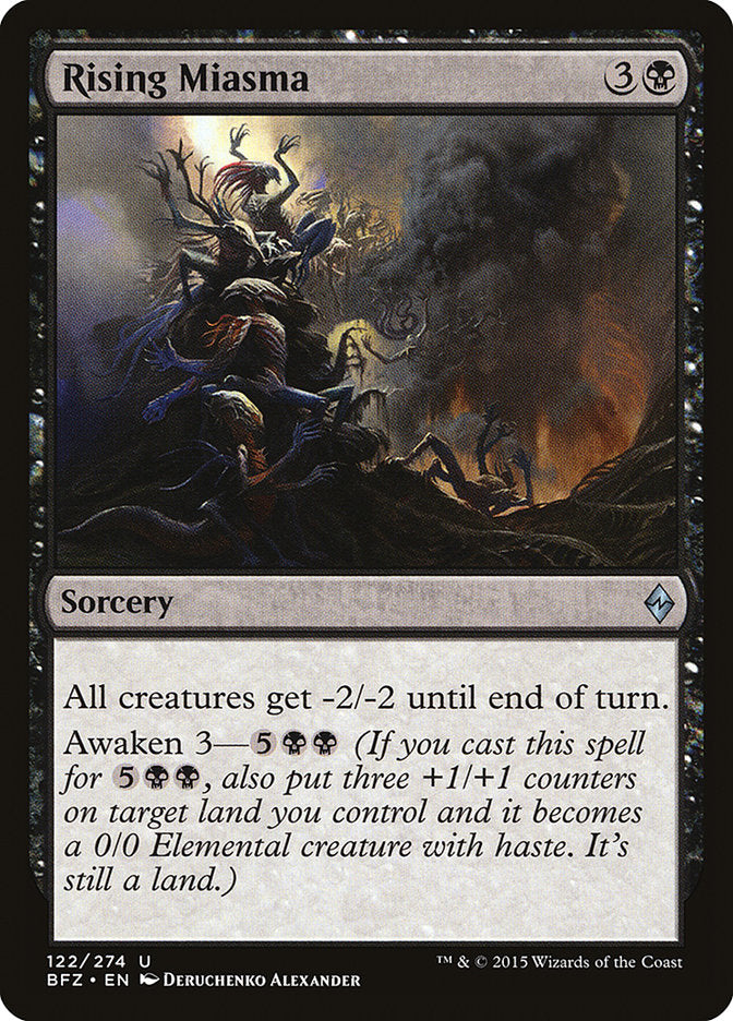 Rising Miasma [Battle for Zendikar] MTG Single Magic: The Gathering | Red Claw Gaming