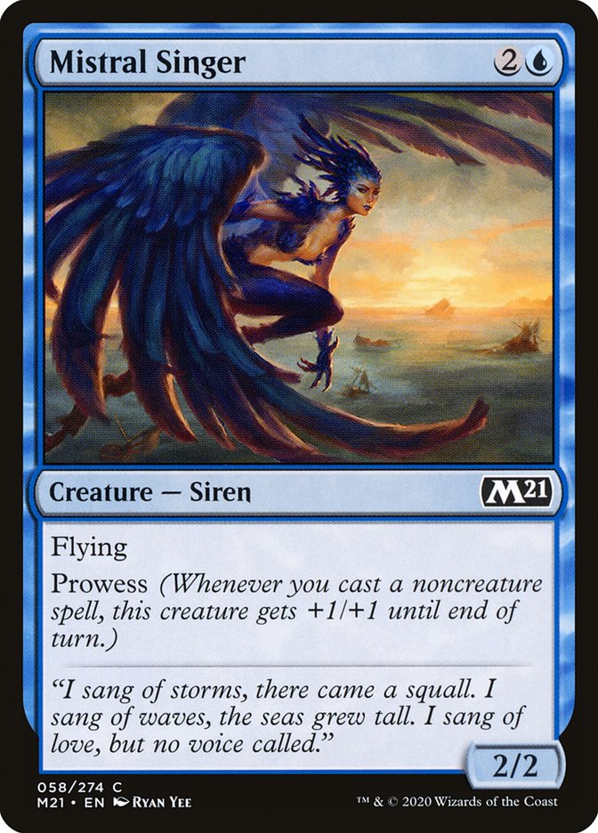Mistral Singer [Core Set 2021] MTG Single Magic: The Gathering | Red Claw Gaming