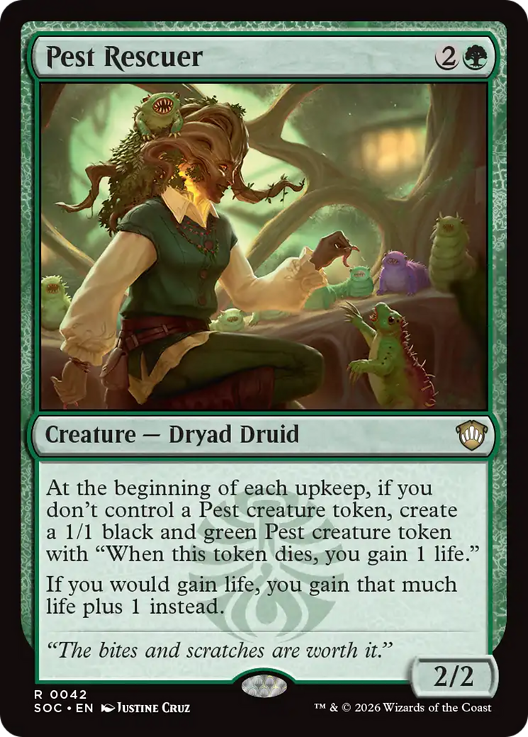 Pest Rescuer [Secrets of Strixhaven Commander] MTG Single Magic: The Gathering | Red Claw Gaming