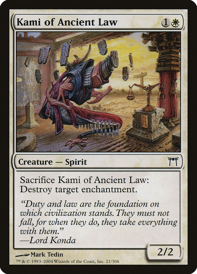 Kami of Ancient Law [Champions of Kamigawa] MTG Single Magic: The Gathering | Red Claw Gaming