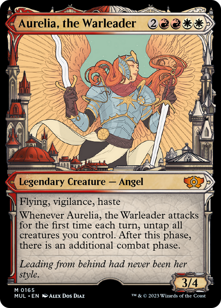 Aurelia, the Warleader (Halo Foil) [Multiverse Legends] MTG Single Magic: The Gathering | Red Claw Gaming