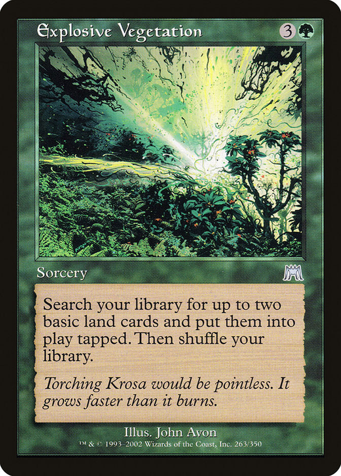 Explosive Vegetation [Onslaught] MTG Single Magic: The Gathering | Red Claw Gaming