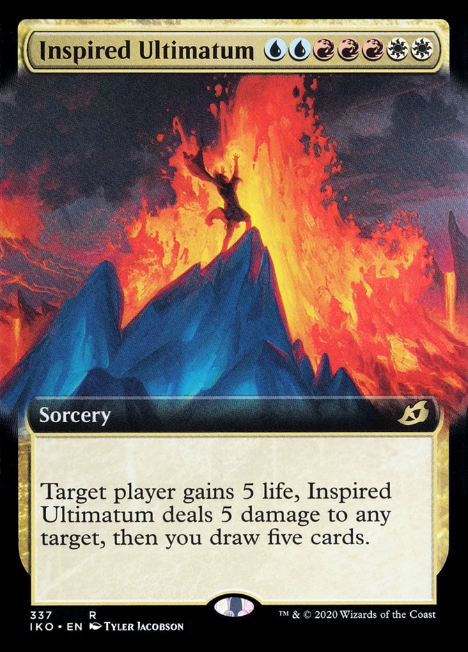 Inspired Ultimatum (Extended Art) [Ikoria: Lair of Behemoths] MTG Single Magic: The Gathering | Red Claw Gaming