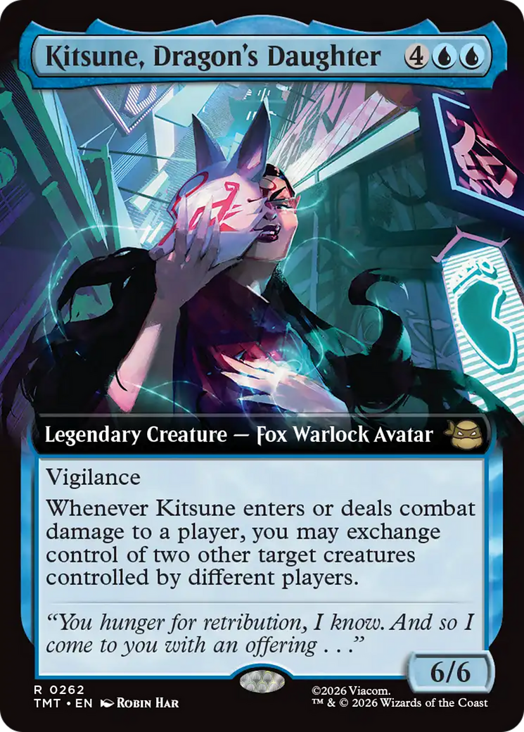 Kitsune, Dragon's Daughter (Extended Art) [Teenage Mutant Ninja Turtles] MTG Single Magic: The Gathering | Red Claw Gaming