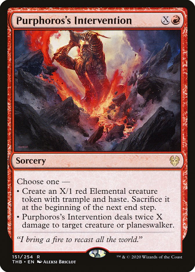 Purphoros's Intervention [Theros Beyond Death] MTG Single Magic: The Gathering | Red Claw Gaming
