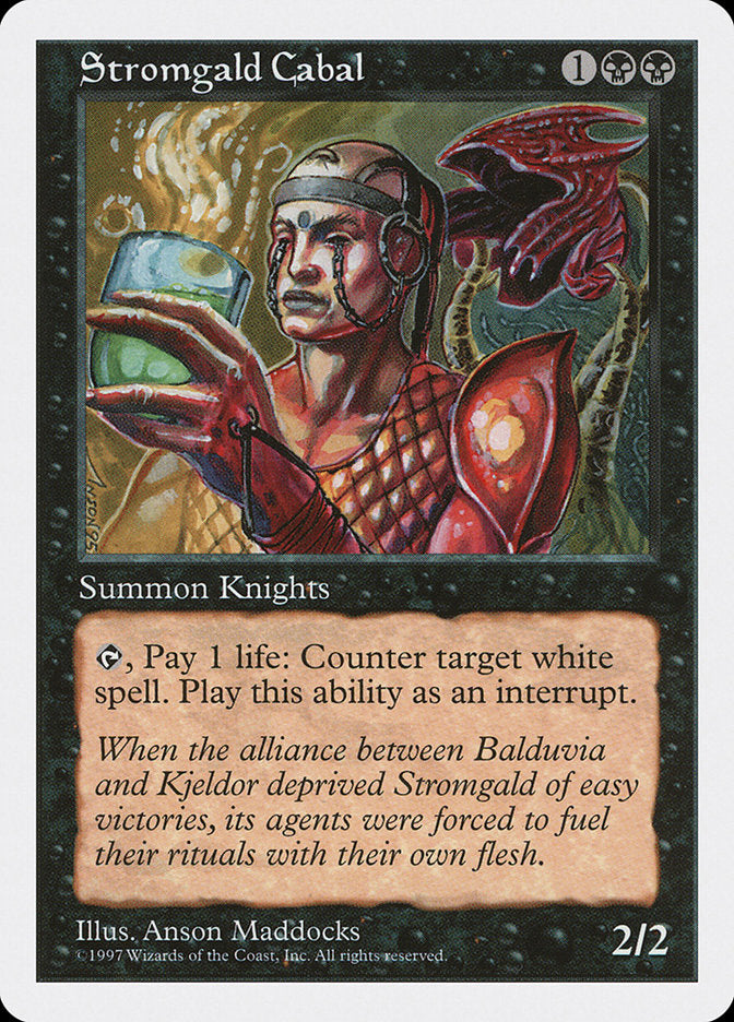 Stromgald Cabal [Fifth Edition] MTG Single Magic: The Gathering | Red Claw Gaming