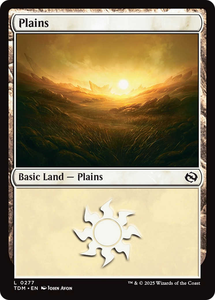 Plains (0277) [Tarkir: Dragonstorm] MTG Single Magic: The Gathering | Red Claw Gaming