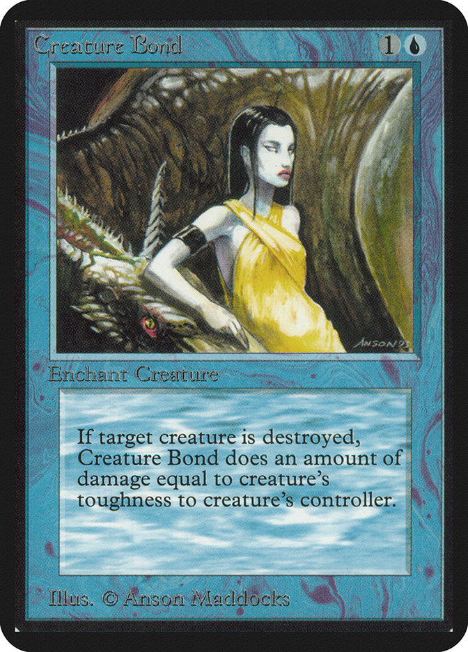 Creature Bond [Alpha Edition] MTG Single Magic: The Gathering | Red Claw Gaming