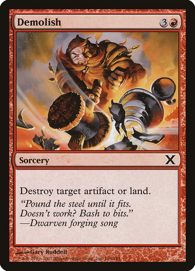 Demolish [Tenth Edition] MTG Single Magic: The Gathering | Red Claw Gaming