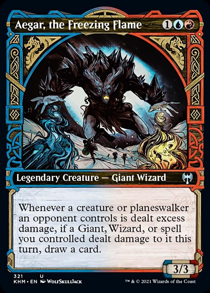 Aegar, the Freezing Flame (Showcase) [Kaldheim] MTG Single Magic: The Gathering | Red Claw Gaming