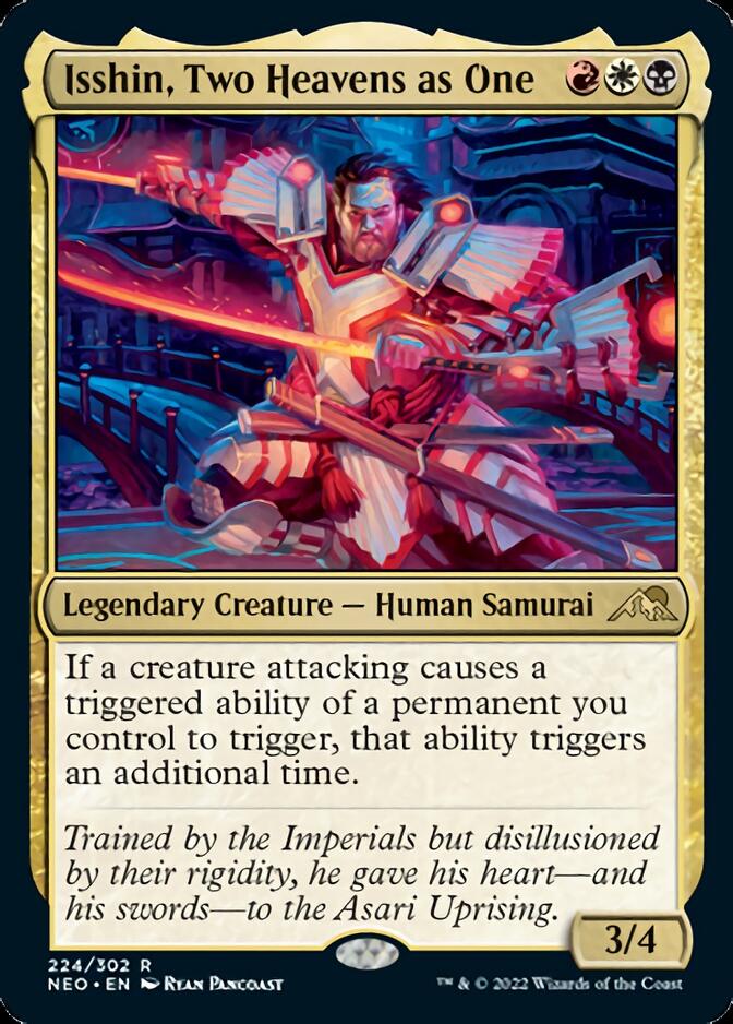 Isshin, Two Heavens as One [Kamigawa: Neon Dynasty] MTG Single Magic: The Gathering    | Red Claw Gaming