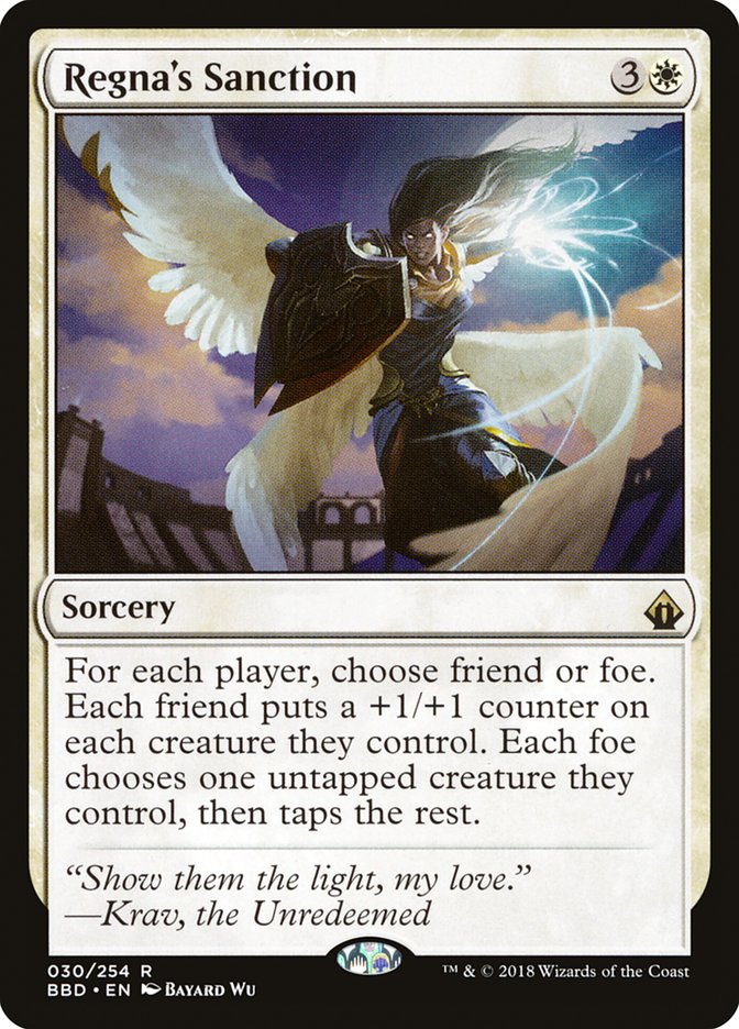 Regna's Sanction [Battlebond] MTG Single Magic: The Gathering | Red Claw Gaming