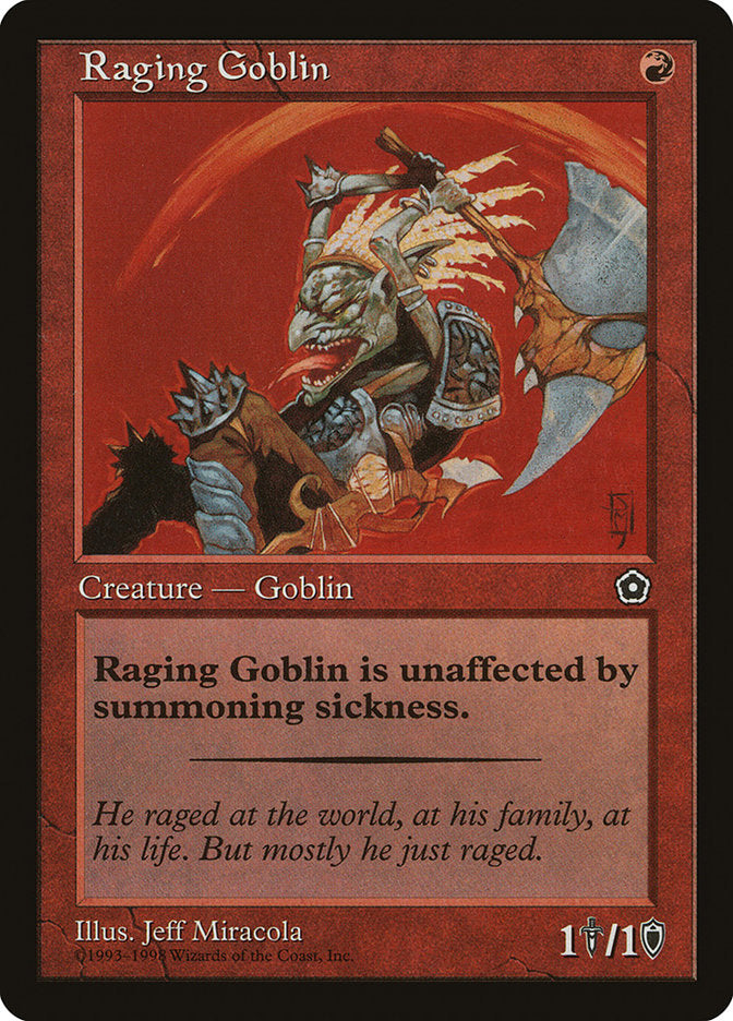 Raging Goblin [Portal Second Age] MTG Single Magic: The Gathering | Red Claw Gaming