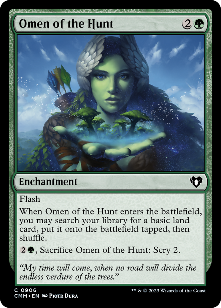 Omen of the Hunt [Commander Masters] MTG Single Magic: The Gathering | Red Claw Gaming