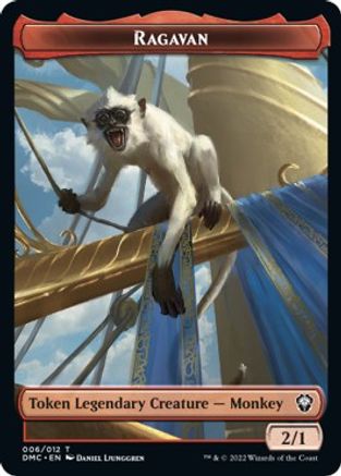 Ragavan // Treasure Double-Sided Token [Dominaria United Commander Tokens] MTG Single Magic: The Gathering | Red Claw Gaming