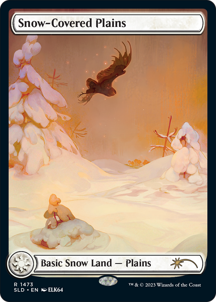 Snow-Covered Plains (1473) [Secret Lair Drop Series] MTG Single Magic: The Gathering | Red Claw Gaming