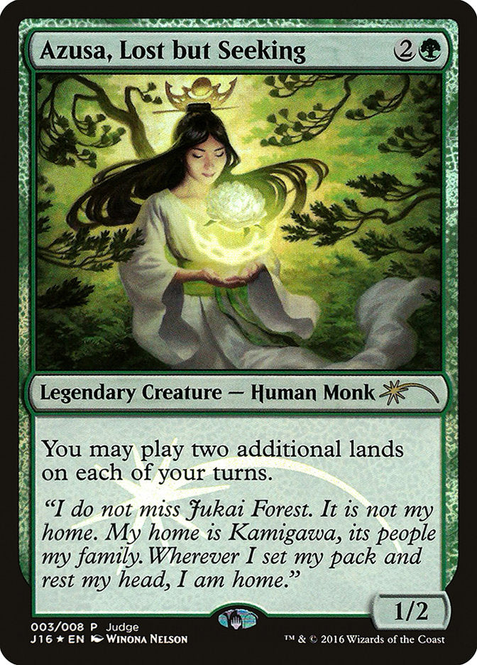 Azusa, Lost but Seeking [Judge Gift Cards 2016] MTG Single Magic: The Gathering | Red Claw Gaming
