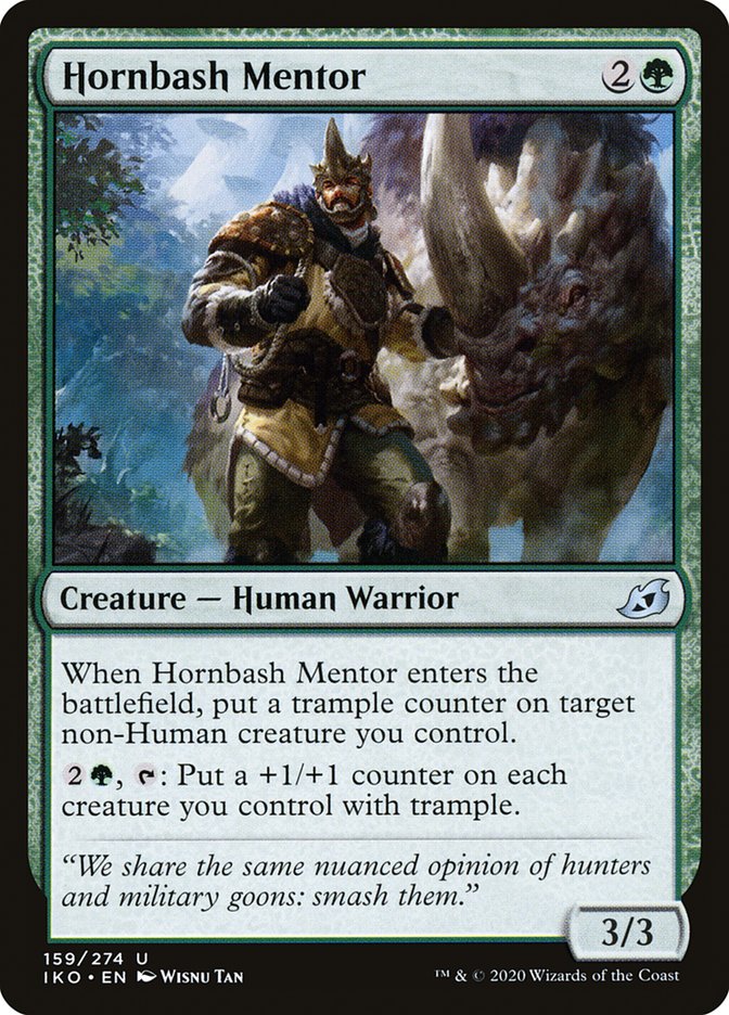 Hornbash Mentor [Ikoria: Lair of Behemoths] MTG Single Magic: The Gathering | Red Claw Gaming