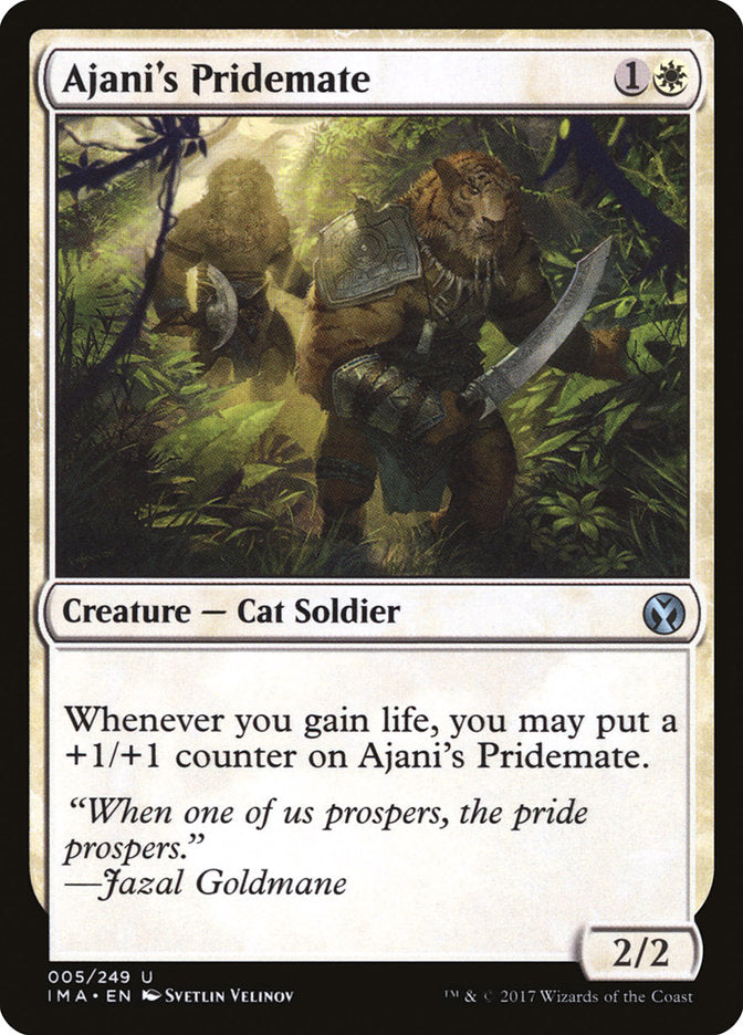 Ajani's Pridemate [Iconic Masters] MTG Single Magic: The Gathering | Red Claw Gaming